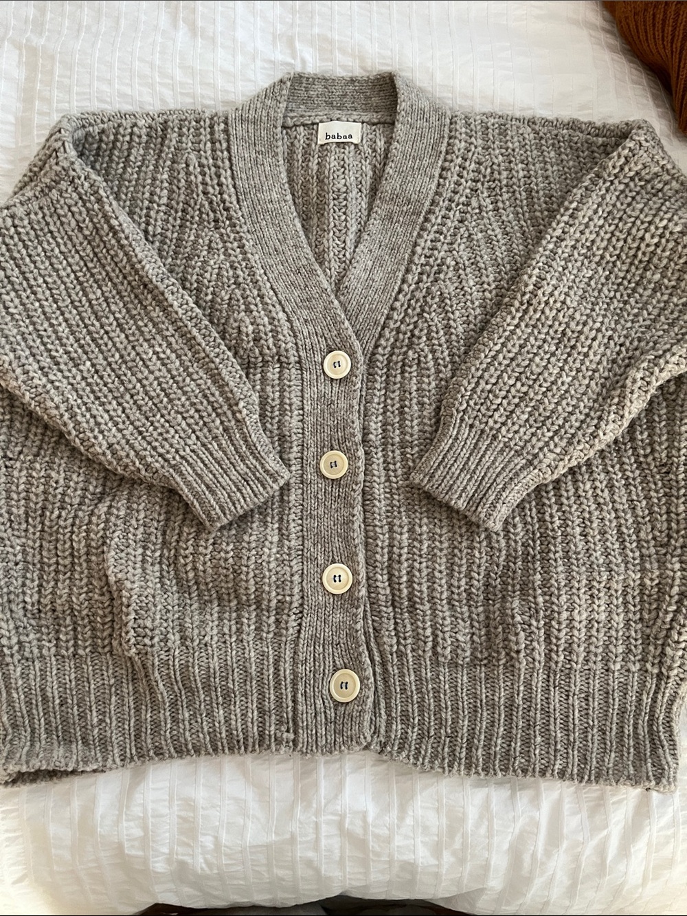 Babaa Cardigan no 19 in Mist